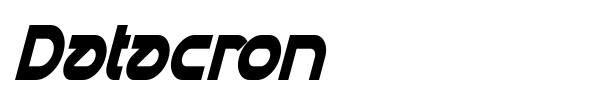 Datacron font preview